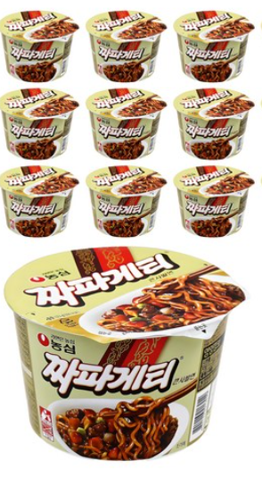 짜파게티 큰사발면 123g, 16개